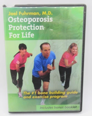 JOEL FUHRMAN - OSTEOPOROSIS PROTECTION FOR LIFE WORKOUT DVD, BONE BUILDING PROG. - Image 1 of 2