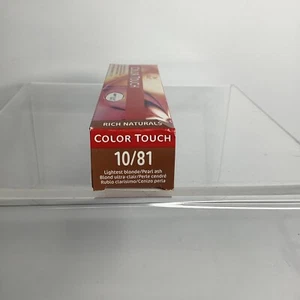 New Wella Color Touch Demi Permanent 10/81 Lightest Blonde / Pearl Ash 2oz - Picture 1 of 1