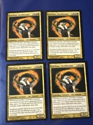 Sek’Kuar Deathkeeper X4 Coldsnap Cold Snap Ex/NM  Condition See Pics Front Back - Image 1 of 4