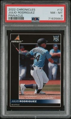 2022 PANINI CHRONICLES PINNACLE #12 JULIO RODRIGUEZ PSA 8 - Image 1 of 2