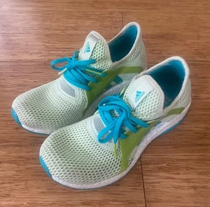 Adidas Womens PureBoost X Clima AQ6697 Lime Running Shoes Sneakers UK 6.5 - Picture 1 of 8