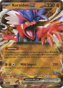 Pokemon Scarlet & Violet Base Set Koraidon ex 125/198 Double Rare Holo Card - Picture 1 of 1