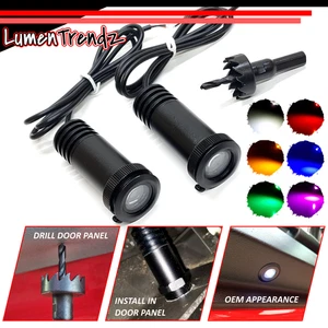 Luces LED universales de charco de cortesía de 2 puertas modernización para motocicletas Harley - Imagen 1 de 16