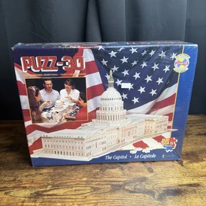 Wrebbit Puzz-3D The Capitol Jigsaw Puzzle 718 Pieces 1995 New Sealed - Picture 1 of 5