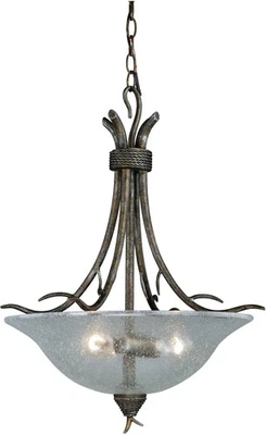 Vaxcel Lighting P0064 Monterey 3 Light 20"W Bowl Pendant - Autumn Patina - Image 1 of 4