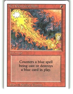 Magic The Gathering - Revised Edition Red Elemental Blast Common 1994 - Picture 1 of 2