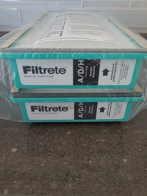 Filtrete A/D/H Allergen Reduction HEPA Air Purifier Filter 2 Pack Open/No Box - Image 1 of 4