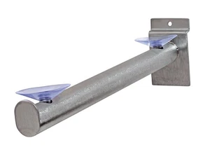 SSWBasics 12" Slatwall Soporte de Estante - Tubo Redondo - Con Ventosas - Paquete de 3 - Imagen 1 de 1