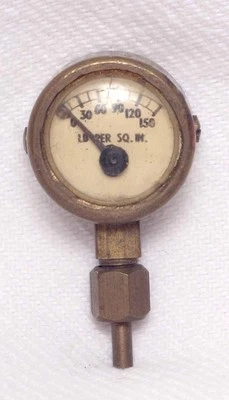 Vintage live steam boiler pressure gauge 0-150psi - Image 1 of 2