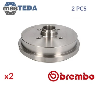 14325610 BRAKE DRUM PAIR SET REAR BREMBO 2PCS FOR AUDI 80,COUPE,50,B2,B1,85,86 - Imagem 1 de 4