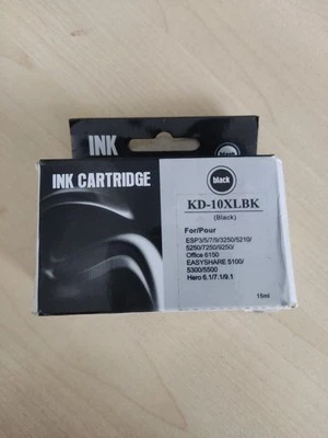 KD 10BK XL Black Ink Cartridge Printer, KD-10BK, Kodak Compatible, New & Sealed - Image 1 of 4