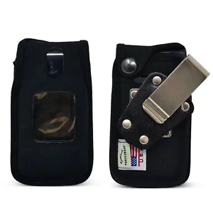 Link II 2 Fitted Case Heavy Duty Black Nylon with Removable Metal Belt Clip - Picture 1 of 9