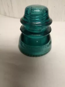 Hemingray Number 42 Insulators aqua green 4" high X 3 3/4" base - Picture 1 of 5
