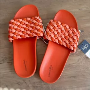 Pantofola Universale Filo Donna Tessuta Arancione Larga 8,5 - Foto 1 di 5