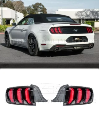 EURO 风格 LED XB 红色后尾灯 适用于 15 - 23 福特野马顺序信号 — 第 1/4 张图片