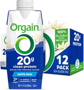 Orgain Clean Protein Shake, Grass Fed Dairy, Vanilla Bean - 20g Whey High Pro... - Picture 1 of 6