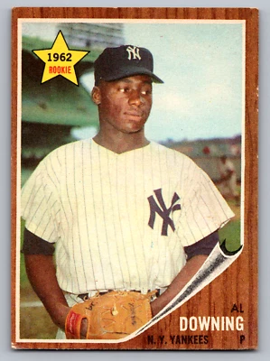 1962 TOPPS #219 AL DOWNING YANKEES ROOKIE - Image 1 of 3