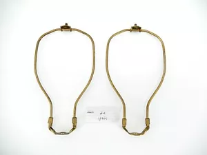 Paar (2) Vintage Schwerlast Lampe Harfen mit Sitzen. CHILO. 10 1/2" Höhe. #4. - Bild 1 von 5