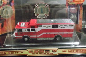 CODE 3 SADDLE BROOK HEAVY RESCUE PIERCE TRUCK FIRE 1:64 LIMITED EDITION 12711 - Picture 1 of 4