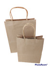 Pack of 6  Strong BROWN Paper Gift Bags with Twisted String Handle Christmas UK