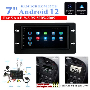 For SAAB 9-5 95 05-09 7'' Android 12 2+32GB Car Stereo Radio GPS Head Unit WIFI - Picture 1 of 20