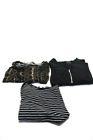 Michael+Kors+Women%27s+Long+Sleeve+Solid+Striped+And+Snakeskin+Print+Tops+XS+Lot+3