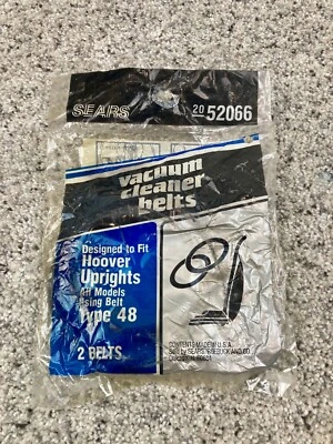 NOS Sears Tipo 48 Cinturones Aspiradora Aspiradora Montantes Todos los Modelos 2052066 Juego/2 Foto 1 de 3