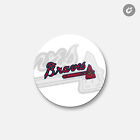 Atlanta Braves MLB | 4"" x 4"" runder Dekormagnet