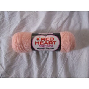 NEW Red Heart ❤ Knitting Baby Yarn Peach 247 Orlon Acrylic 2 OZ 3 PLY 1 Skein - Picture 1 of 2