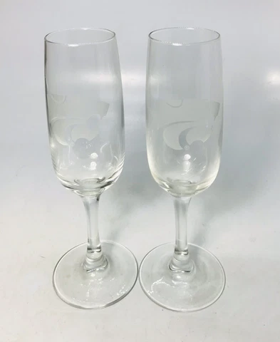 2 Kansas State Wine Glasses 7.5” Cover