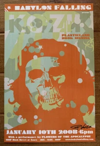 Frank Kozik SIGNIERT 11x17 Plastilland Dead Che Druck HANDSIGNIERT Babylon Falling - Bild 1 von 5
