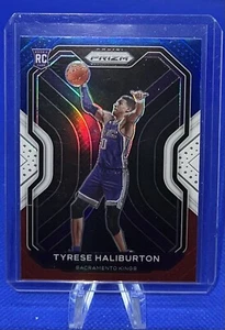 2020-21 Panini PRIZM Tyrese Haliburton #262 ROOKIE RC Red White & Blue Kings - Picture 1 of 2