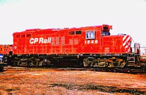 ORIGINAL KODACHROME SLIDE CANADIAN PACIFIC GP-9U #1546 EDMONTON, AB JUNE 4, 1995 - Picture 1 of 1