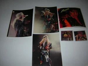 POISON BUTTON LOT VINTAGE BUTTONS UNPUB PHOTOS STICKER 1988 BRET MICHAELS - Picture 1 of 4