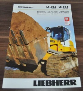 2012 Liebherr LR 624 634 Laderaupe Crawler Loader Specification Brochure Prospek - Picture 1 of 7