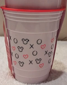 Disney Mickey Mouse "XO" Party Cup 17oz. Set of QTY (4) Reusable *NWT!* - Picture 1 of 8