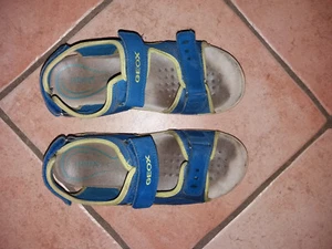 Sandale Kinder Gr. 37, Geox, blau-gelb, guter Zustand, Jungen - Bild 1 von 2