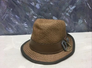 Peter Grimm Straw Fedora Light Brown(almond) Color One Size #ms - Picture 1 of 9