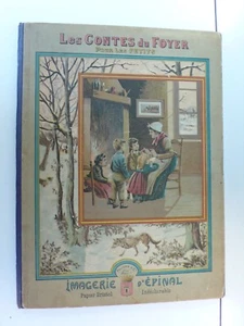 LES CONTES DU FOYER IMAGERIE D'ÉPINAL ED PELLERIN 40 X 30 cm TRÈS BON ÉTAT - Picture 1 of 10