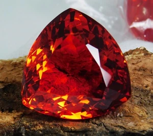 Trilione di opale di fuoco messicano naturale qualità AAA 89,10 ct "certificato" pietra preziosa superiore - Foto 1 di 13