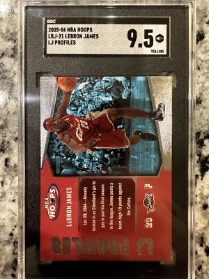 2005-06 NBA Hoops - LJ Profiles #LBJ-21 LeBron James - Image 1 of 2