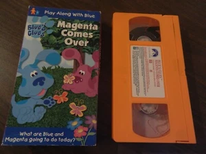 MAGENTA COMES OVER BLUE’S CLUES VHS PLAY ALONG ORANGE 2000 NICKELODEON KIDS - Picture 1 of 2
