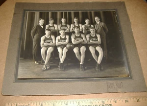 1929 Hebron Illinois High School Basketball Team Foto IL - Bild 1 von 9