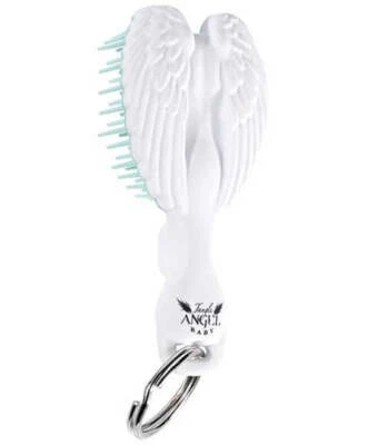Tangle Angel Baby Keyring Brush White Turquoise