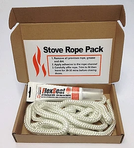 STOVE ROPE AND ROPE GLUE PACK VARIOUS SIZES AVAILABLE - Picture 1 of 1