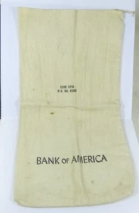 Bolsa de dinero de lona, Bank of America, #3 - Imagen 1 de 3