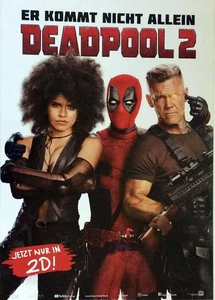 Deadpool 2 - Teaser - Ryan Reynolds - Zazie Beetz - Filmposter 37x53cm gerollt - Bild 1 von 1