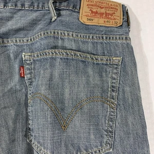 Jeans uomo Levi’s 569 40x32 gamba dritta vestibilità rilassata larghi dritti - Foto 1 di 9