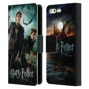 OFFICIAL HARRY POTTER DEATHLY HALLOWS VIII LEATHER BOOK CASE FOR GOOGLE PHONES - Picture 1 of 16