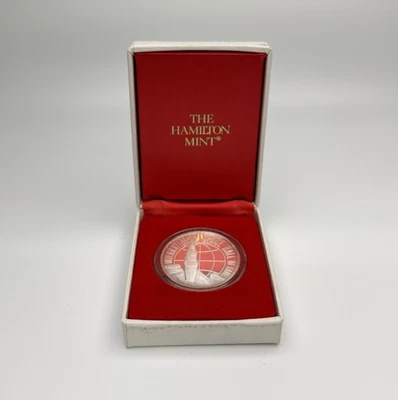 1976 Hamilton Mint Intl Space Hall of Fame New Mexico .999 1oz Silver Medal - Image 1 of 4